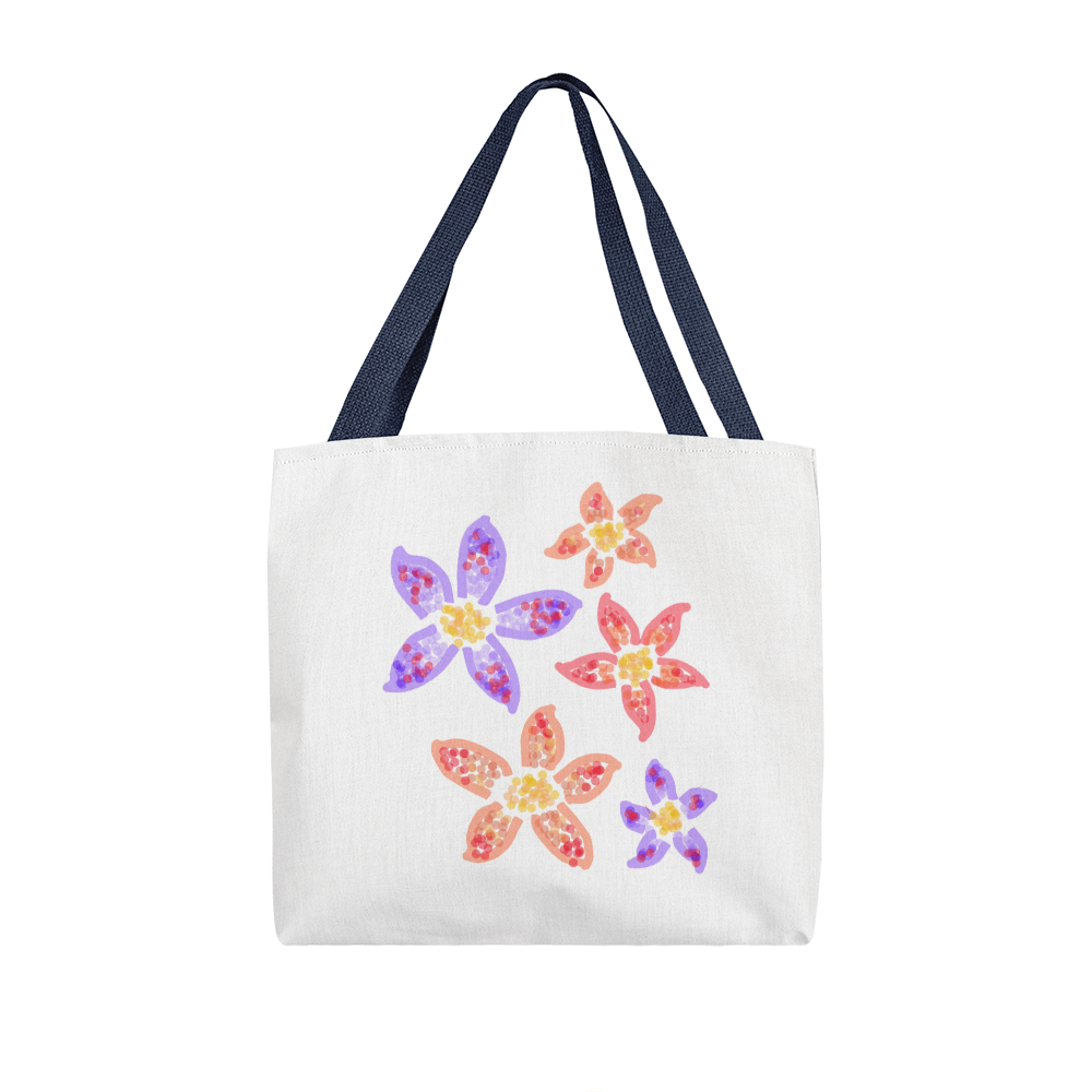 Colorful Flower Tote Bag