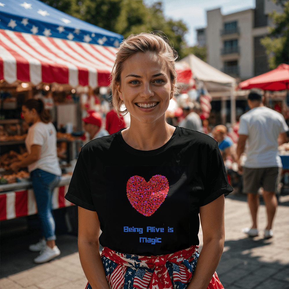 Mosaic Heart T-Shirt version 3