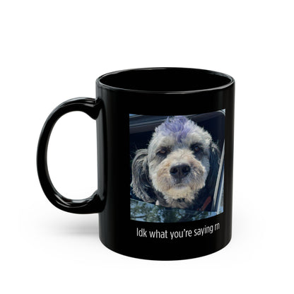 Purple Mohawk Dog Mug - Funny Gift