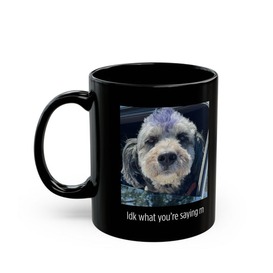 Purple Mohawk Dog Mug - Funny Gift