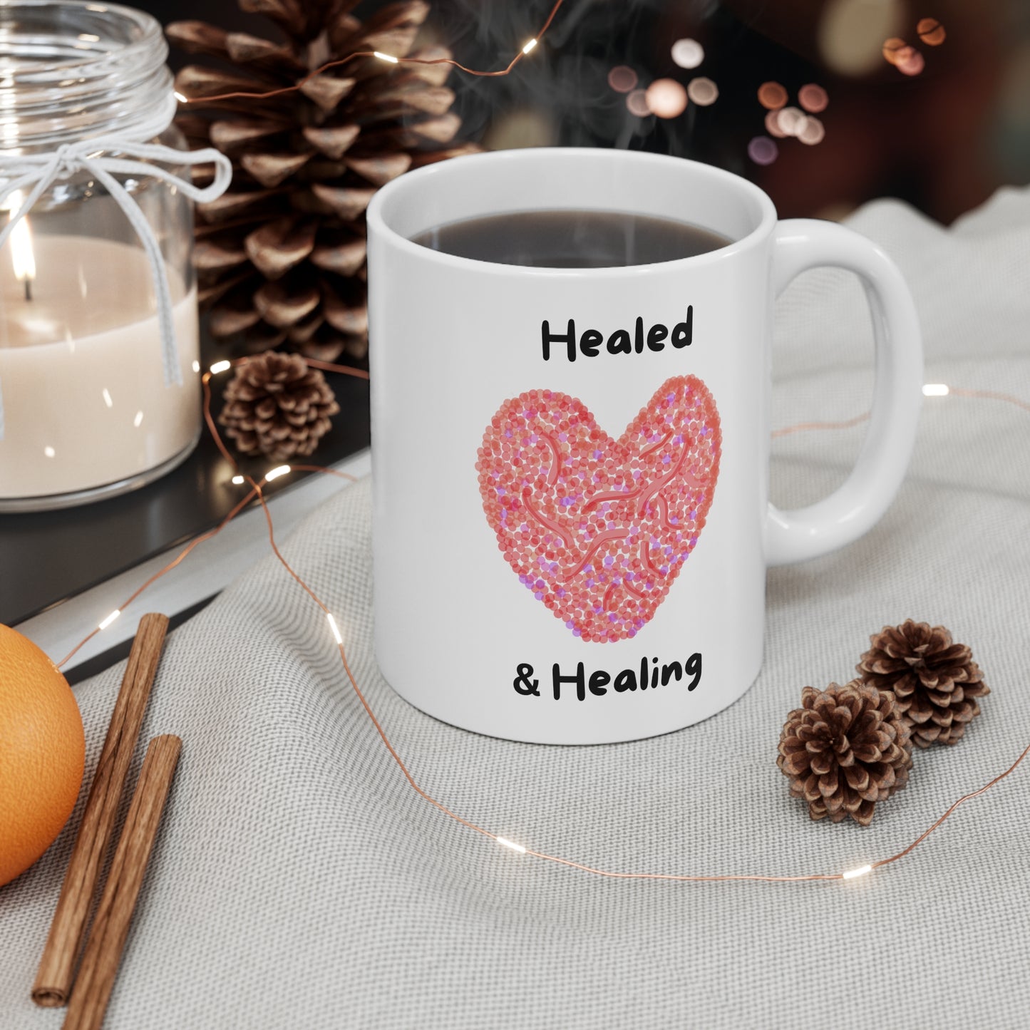 Heartfelt Love Mug | Cute Gift for Friends, Family, Coffee Lovers, Valentine's Day, Anniversary