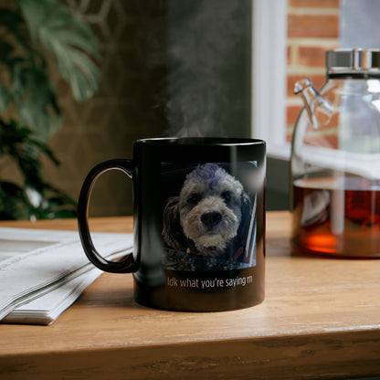 Purple Mohawk Dog Mug - Funny Gift