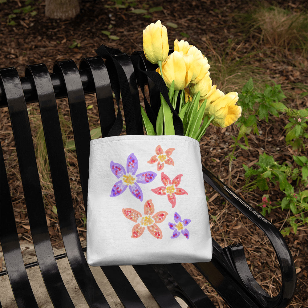 Colorful Flower Tote Bag