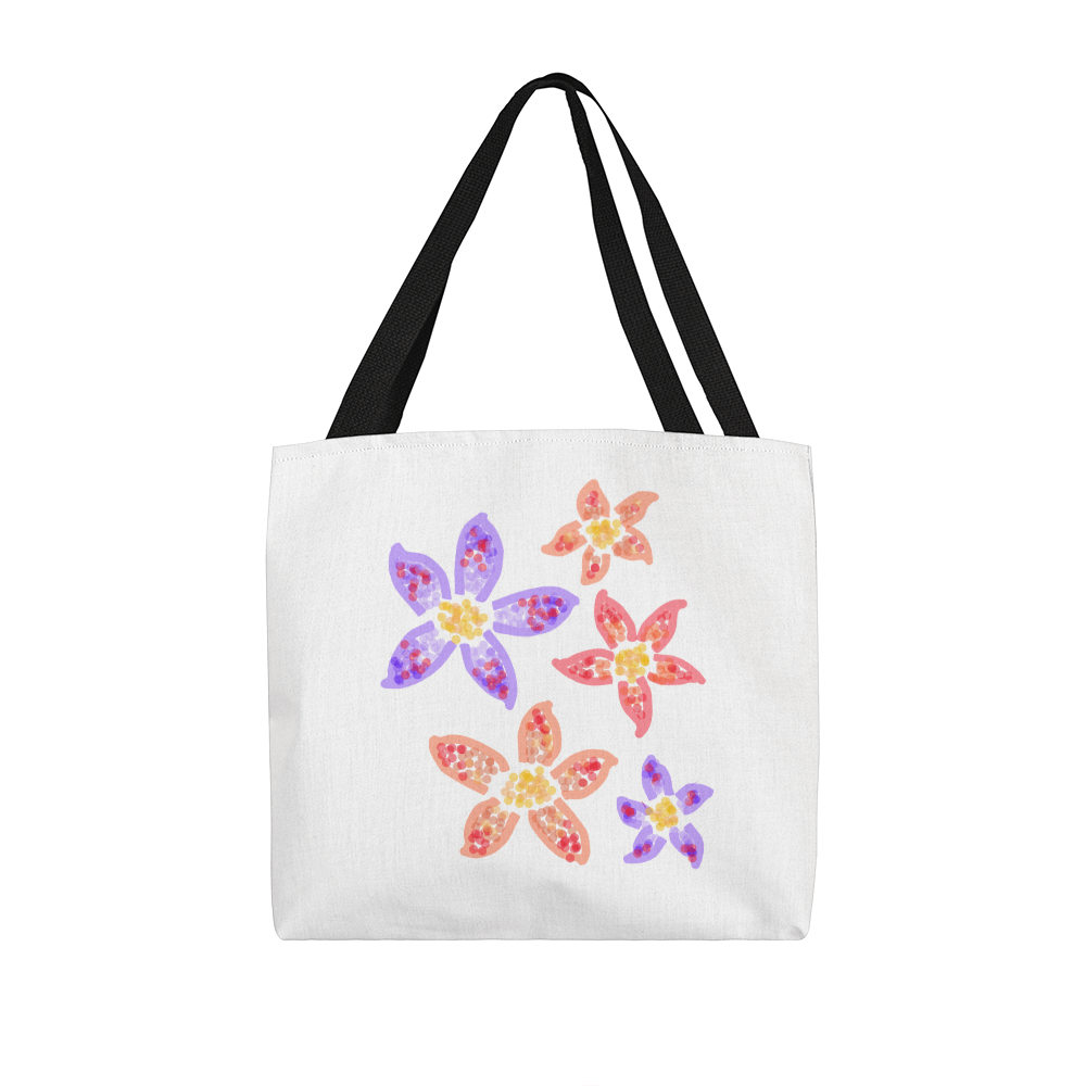 Colorful Flower Tote Bag