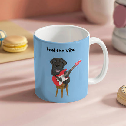 Dog Playing Guitar Mug