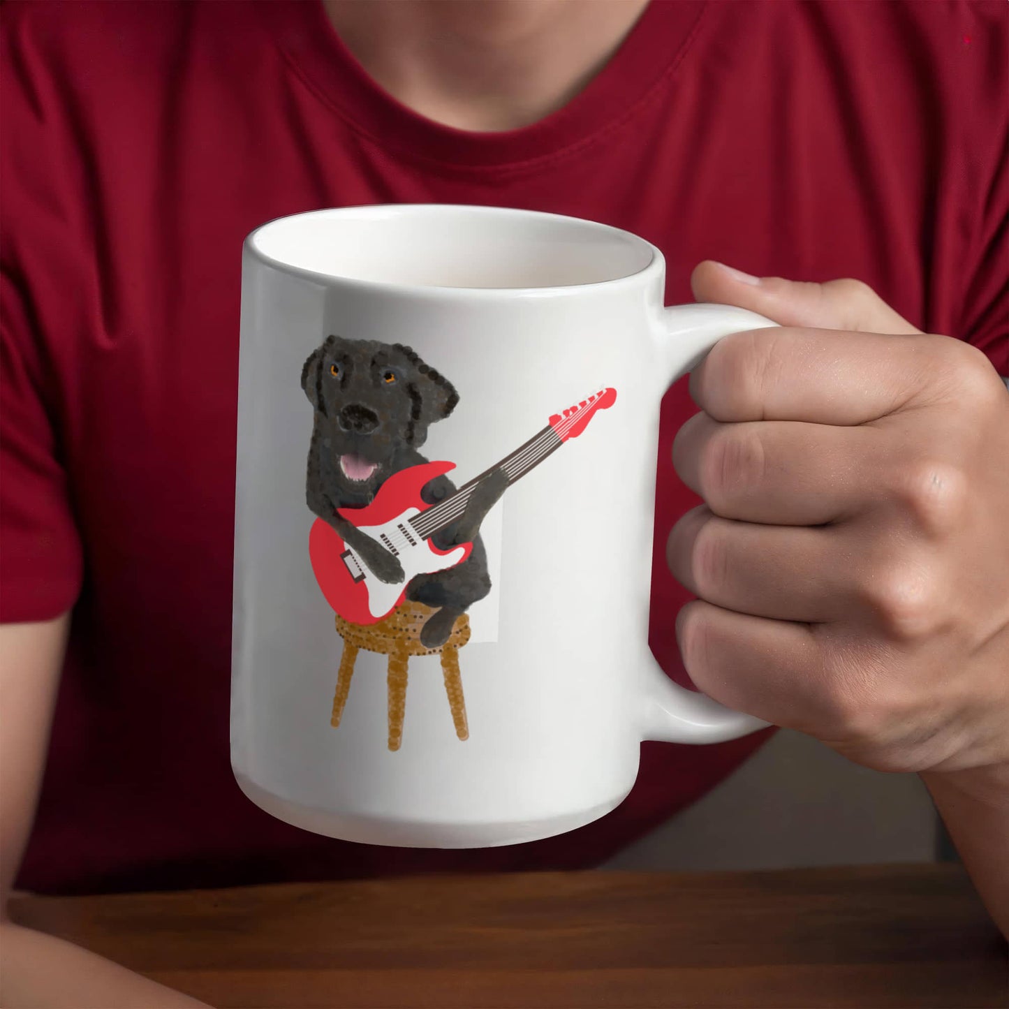 Dog Playing Guitar Beth